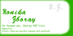 monika zboray business card